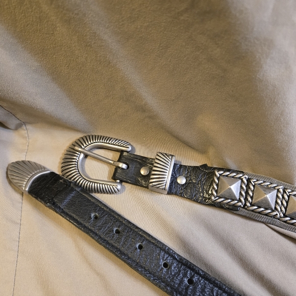 Nanni Vintage Leather & Silver Belt - Picture 5 of 12